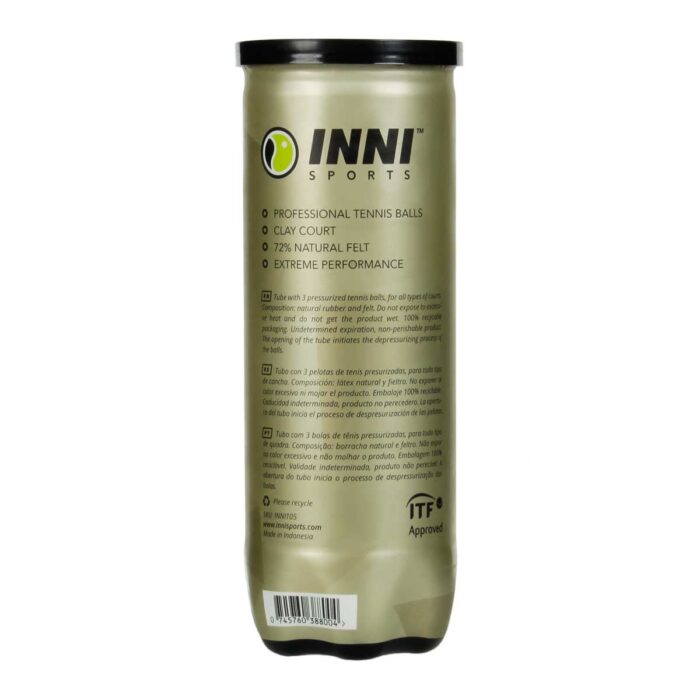 Bola De Tênis<br> INNI Grand Clay<br> Kit 12 Tubos - Image 7
